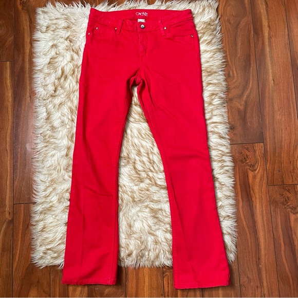 Cache’ baby bootcut rhinestone button jeans - Picture 7 of 7
